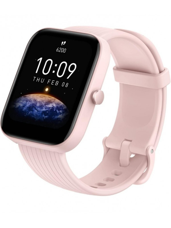 Amazfit Bip 3 Pro Smart Watch with 1.69" Large Color Display,2 Weeks' Battery Life,5 ATM Water-Resistance,60 Sports Modes, High-Precision GPS, and Blood-Oxygen Saturation Measurement (Cream)